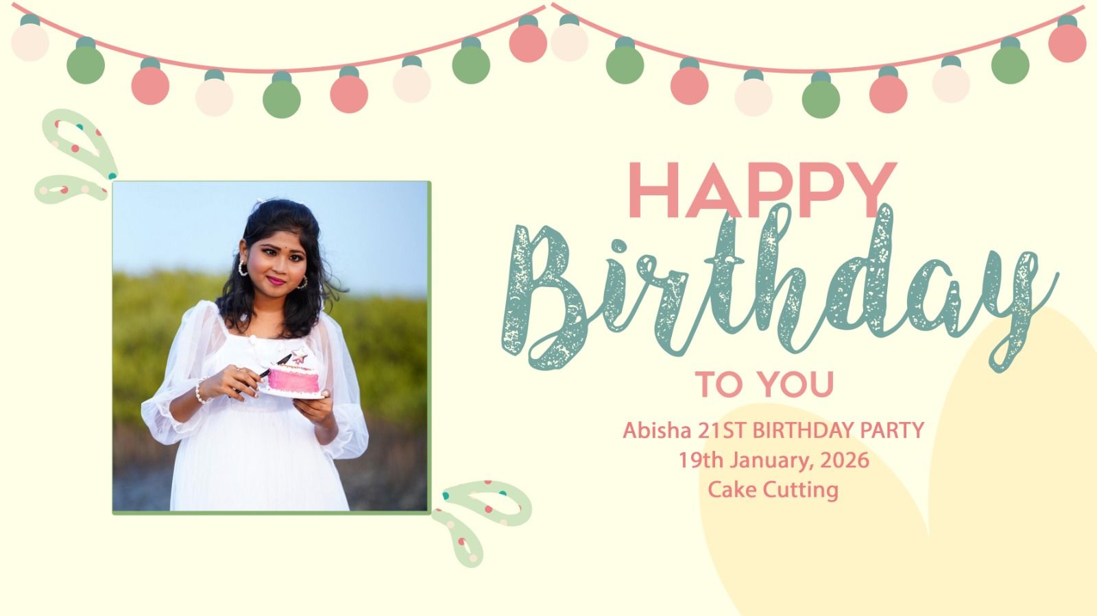 live Album 21St Birthday Party - Live Streaming -Abisha